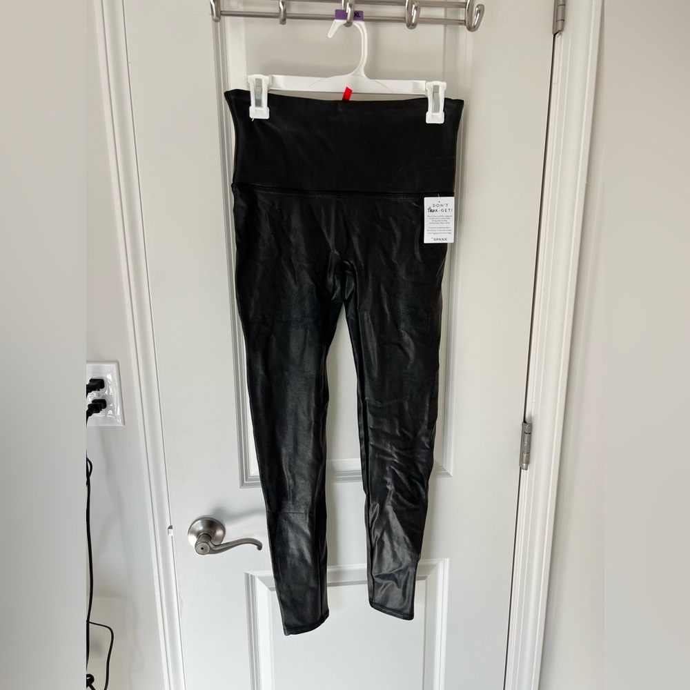 NWT Spanx Faux-Leather Leggings